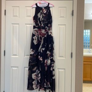 Long ruffled Betsy & Adam dress